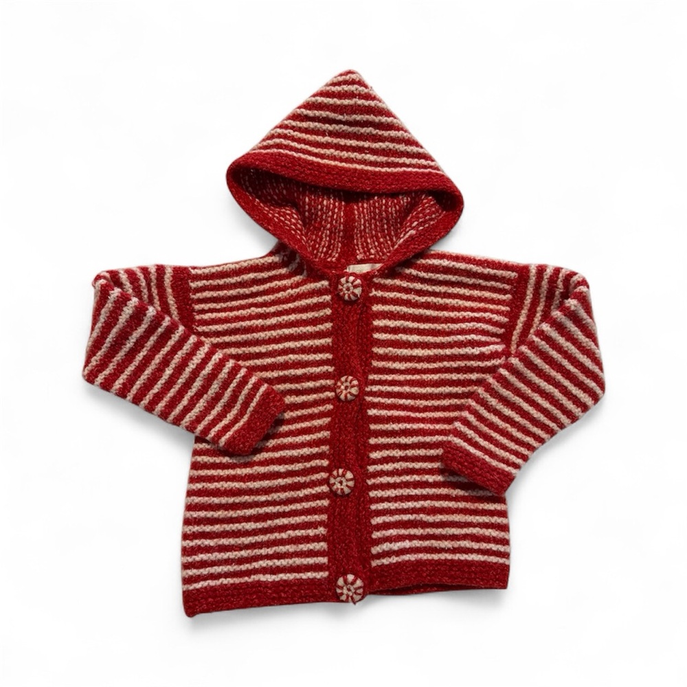 Strasburg Red and White Striped Kids Jacket